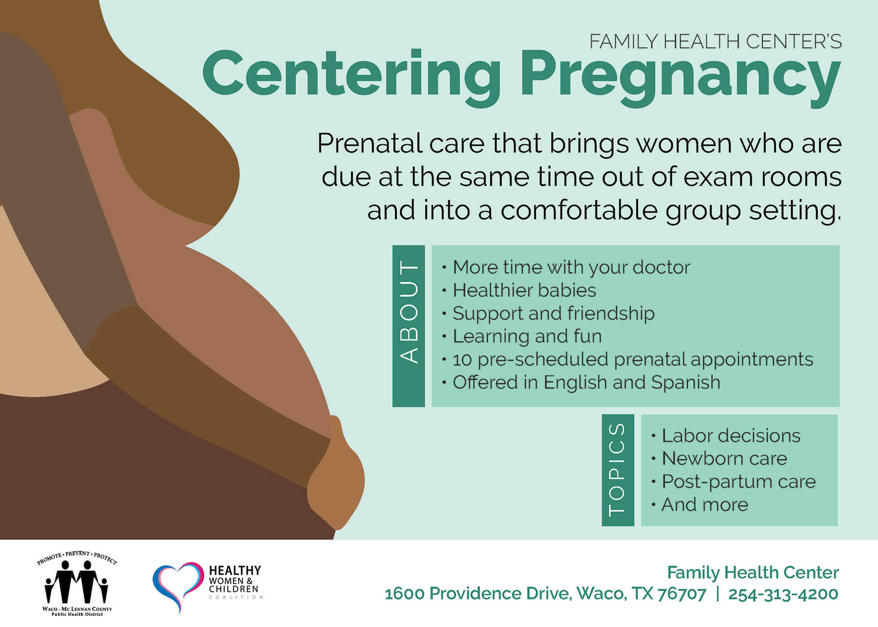 Centering Pregnancy English Brochure